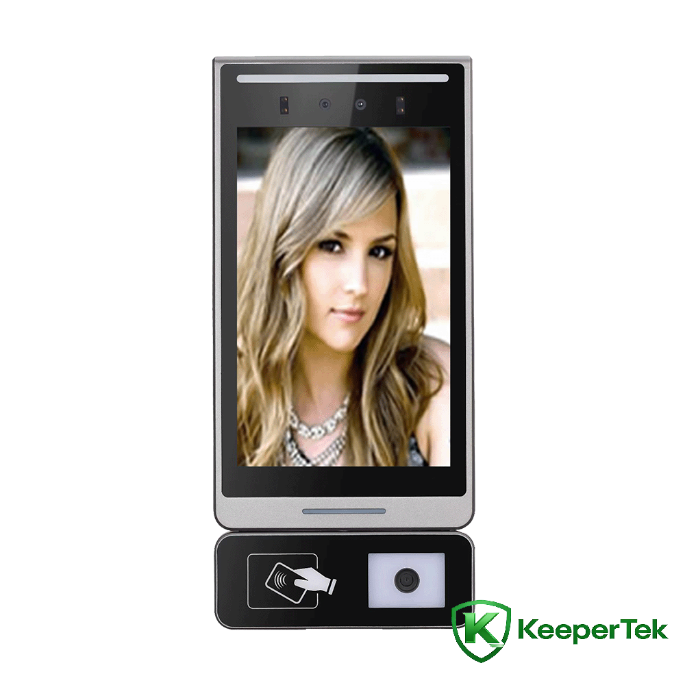 8-inch Facial Recognition + QR Code & Card Reader All-in-One Machine KT-FR015